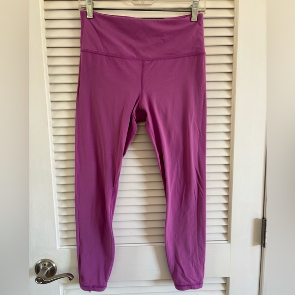 Athleta Pink/Purple Leggings Medium - Picture 1 of 6